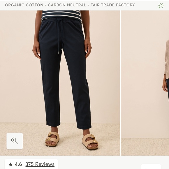 Pact Midnight Blue Ultra-High Rise Tapered Pants - Picture 2 of 2